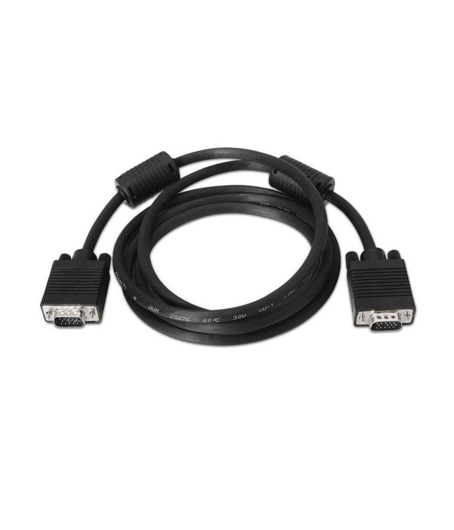 Cable svga nanocable 10.15.0101/ vga macho - vga macho/ 1m/ negro - Imagen 1