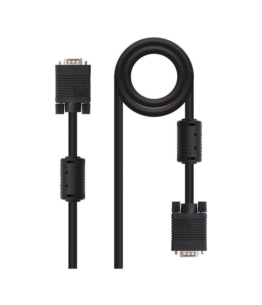 Cable svga nanocable 10.15.0101/ vga macho - vga macho/ 1m/ negro - Imagen 2