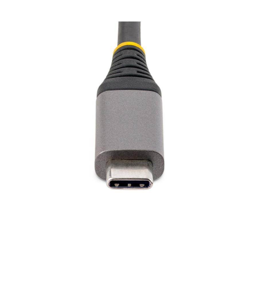 StarTech.com Hub USB-C de 3 Puertos USBA - USB 3.0 de 5Gbps - Alimentado por el Bus - Concentrador USB-C de 3 Puertos USB-A - La