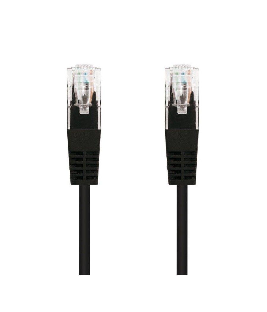 Cable de red rj45 utp nanocable 10.20.0102-bk cat.5e/ 2m/ negro - Imagen 1