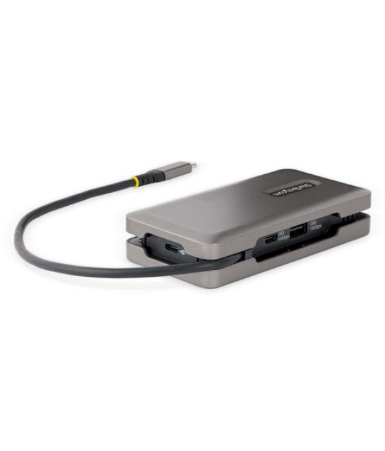 StarTech.com Adaptador Multipuertos USB-C - HDMI 4K a 60Hz VGA - Hub Ladrón USB de 3 Puertos - Power Delivery de Paso de 100W - 