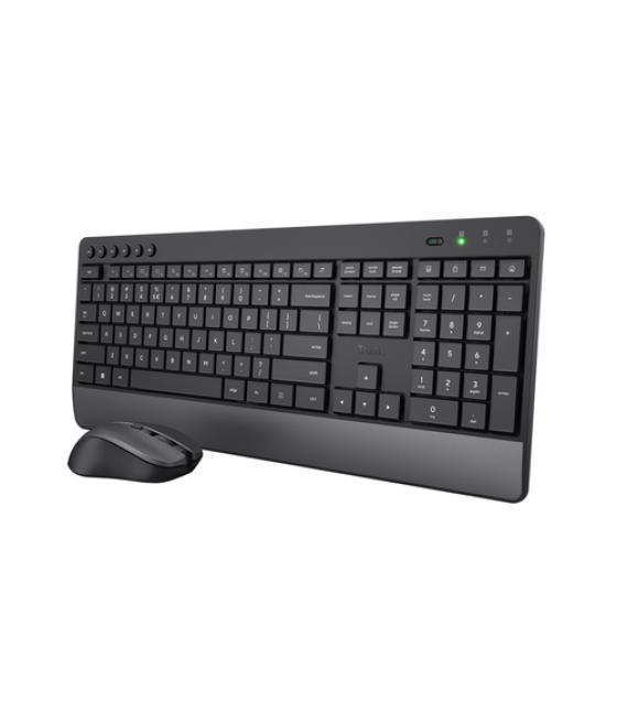 Trust Trezo teclado Ratón incluido RF inalámbrico QZERTY Español Negro