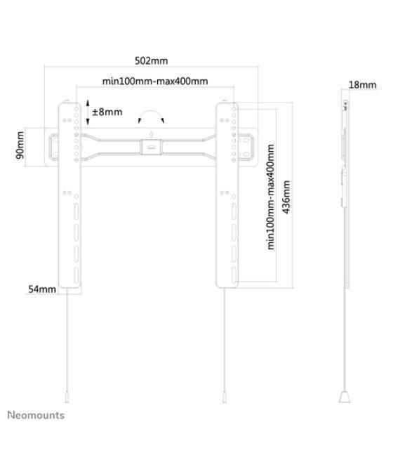 Neomounts Soporte de pared para TV