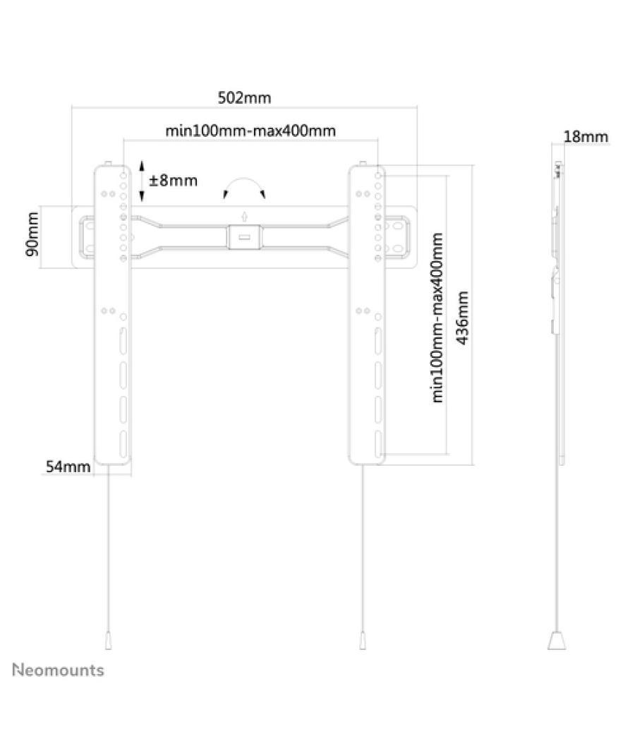 Neomounts Soporte de pared para TV