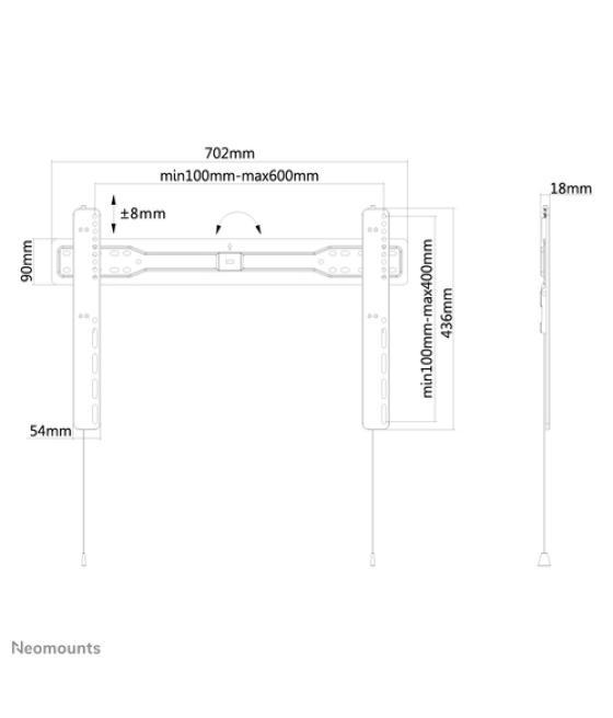 Neomounts Soporte de pared para TV