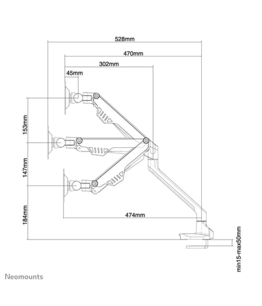 Neomounts Soporte de escritorio para monitor