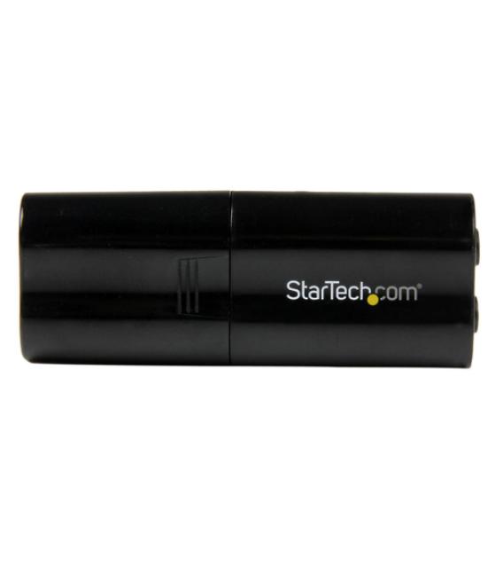 StarTech.com Tarjeta de Sonido Estéreo USB Externa Adaptador Conversor - Negro