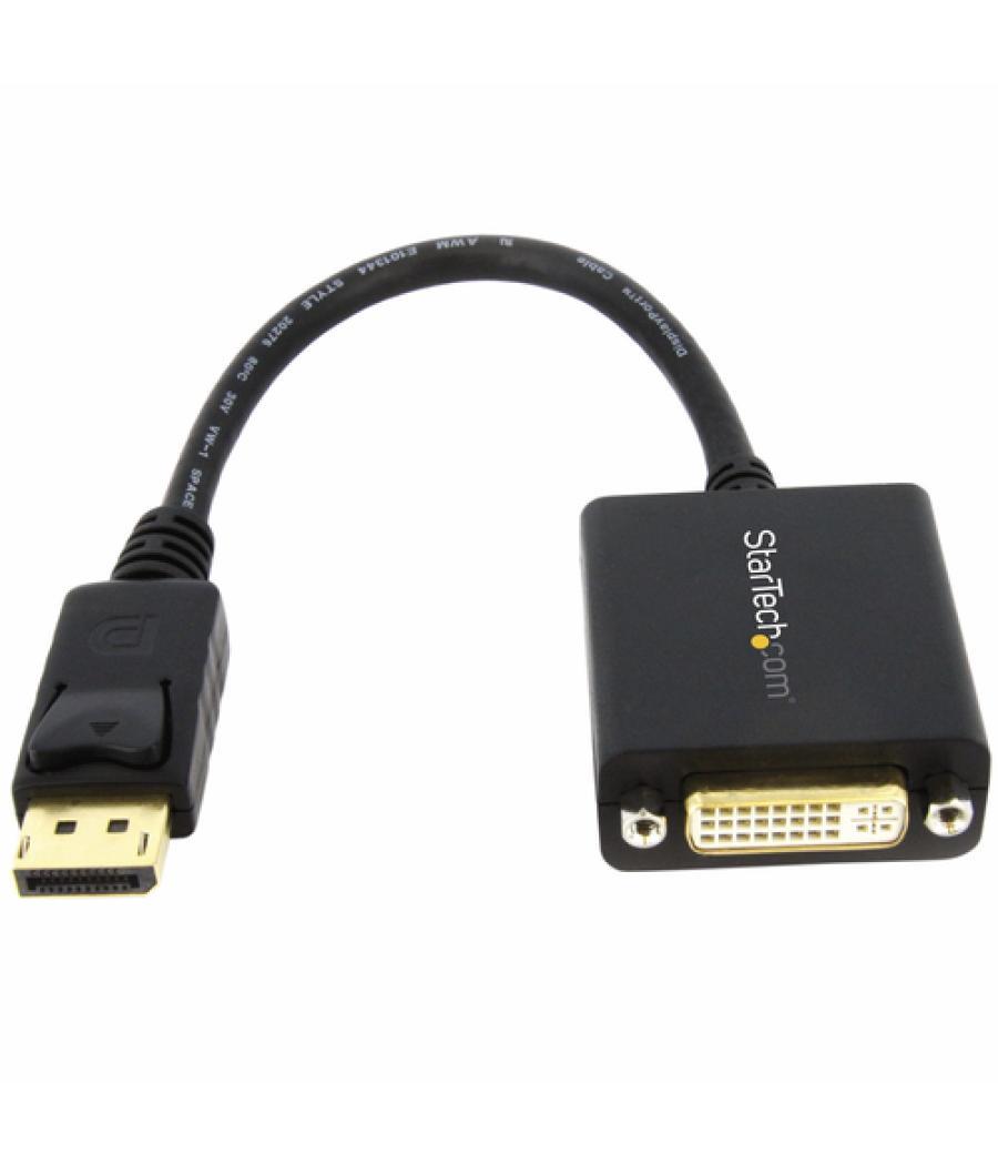 StarTech.com Adaptador de Vídeo DisplayPort a DVI - Conversor DP - Hasta 1920x1200 - Convertidor Pasivo Externo