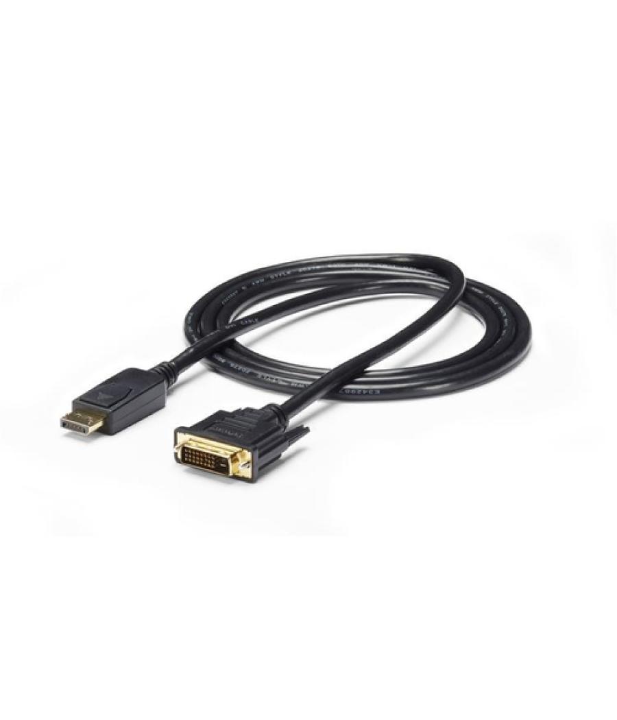 StarTech.com Cable 1,8m Adaptador de Vídeo DisplayPort a DVI - Conversor DP - Hasta 1920x1200 - Pasivo