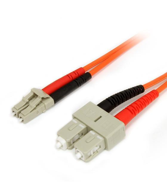 StarTech.com Cable Adaptador de Red de 1m Multimodo Dúplex Fibra Óptica LC-SC 62,5/125 - Patch Duplex