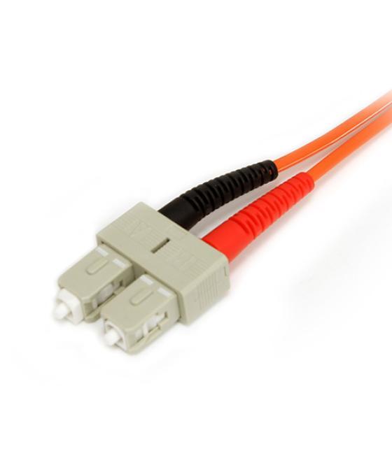 StarTech.com Cable Adaptador de Red de 1m Multimodo Dúplex Fibra Óptica LC-SC 62,5/125 - Patch Duplex