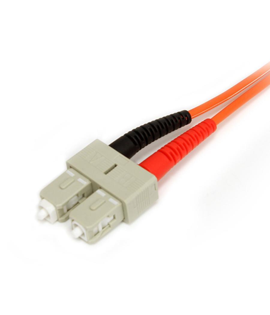 StarTech.com Cable Adaptador de Red de 1m Multimodo Dúplex Fibra Óptica LC-SC 62,5/125 - Patch Duplex