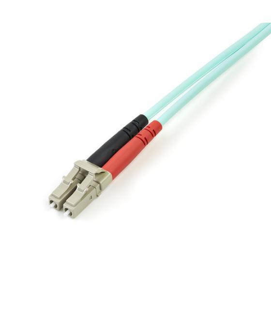 StarTech.com Cable de Fibra Óptica LC a LC de 2m Dúplex Multimodo 50/125 LSZH de 10Gb - Aqua