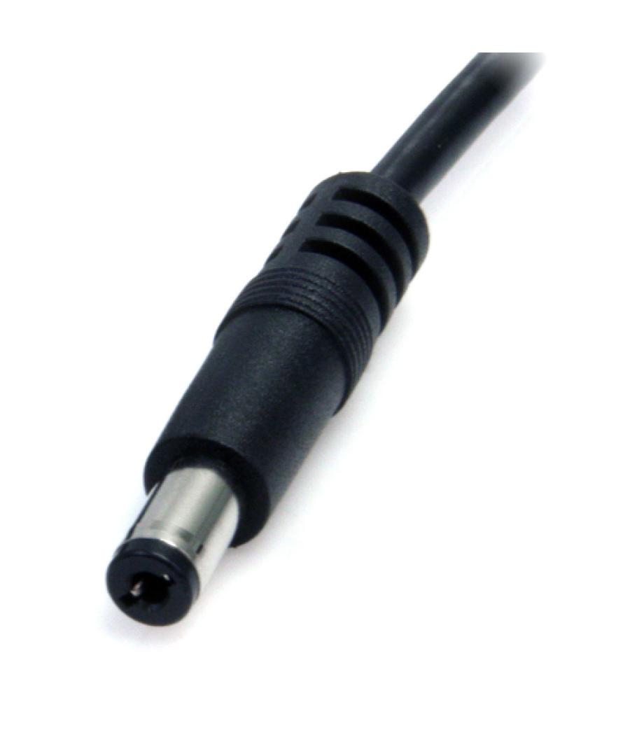 StarTech.com Cable Adaptador 2m USB A Macho a Conector Coaxial Barrel Alimentación Corriente Tipo M 5,5mm 5V DC