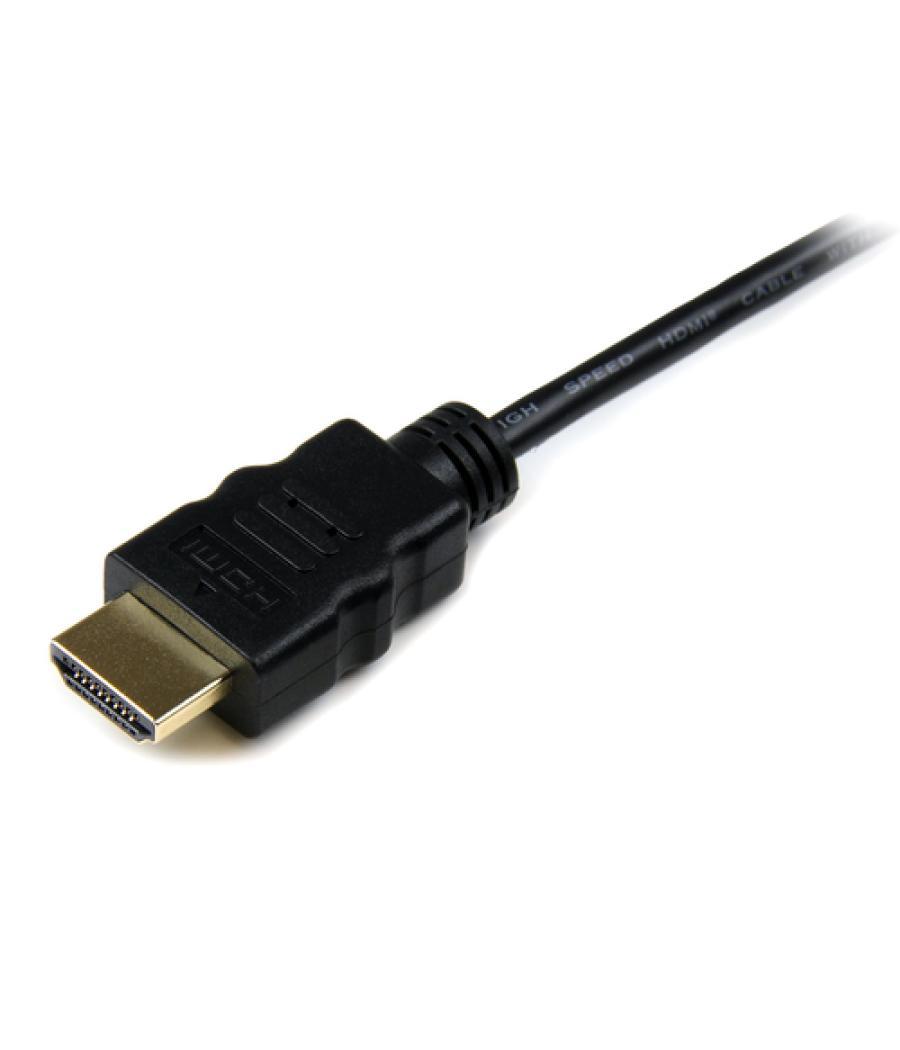 StarTech.com Cable de 3m Micro HDMI a HDMI con Ethernet - Vídeo de 4K a 30Hz - Cable Adaptador Conversor Micro HDMI Tipo D de al