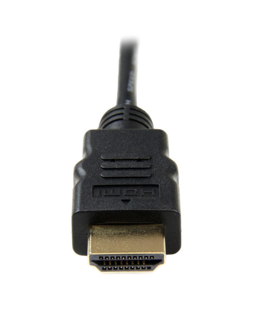 StarTech.com Cable de 3m Micro HDMI a HDMI con Ethernet - Vídeo de 4K a 30Hz - Cable Adaptador Conversor Micro HDMI Tipo D de al