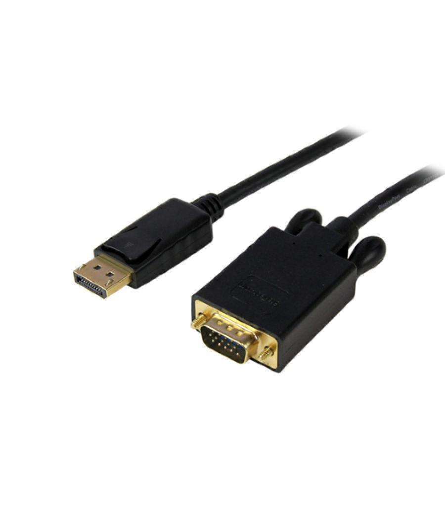 StarTech.com Cable de 1,8m DisplayPort a VGA - Cable Adaptador Activo de DisplayPort a VGA - Vídeo 1080p - Cable de Monitor DP a