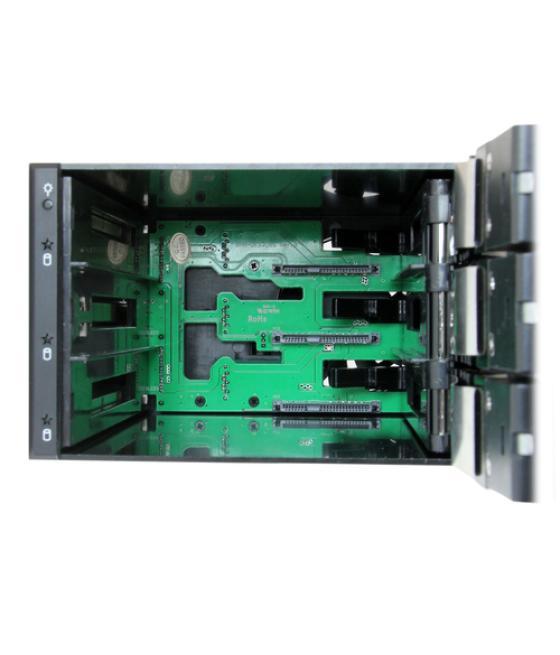 StarTech.com Rack Móvil Backplane de 3 Bahías para Unidades de 3,5 SAS II/SATA III Hot Swap - 6 Gbps - Rack Móvil de Aluminio co