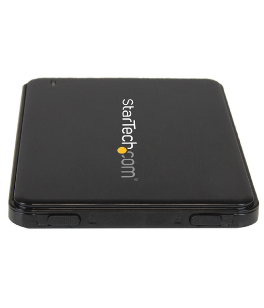 StarTech.com Caja de Disco Duro USB 3.0 con UASP para HDD/SSD SATA III de 2,5 Pulgadas y 7mm de Espesor