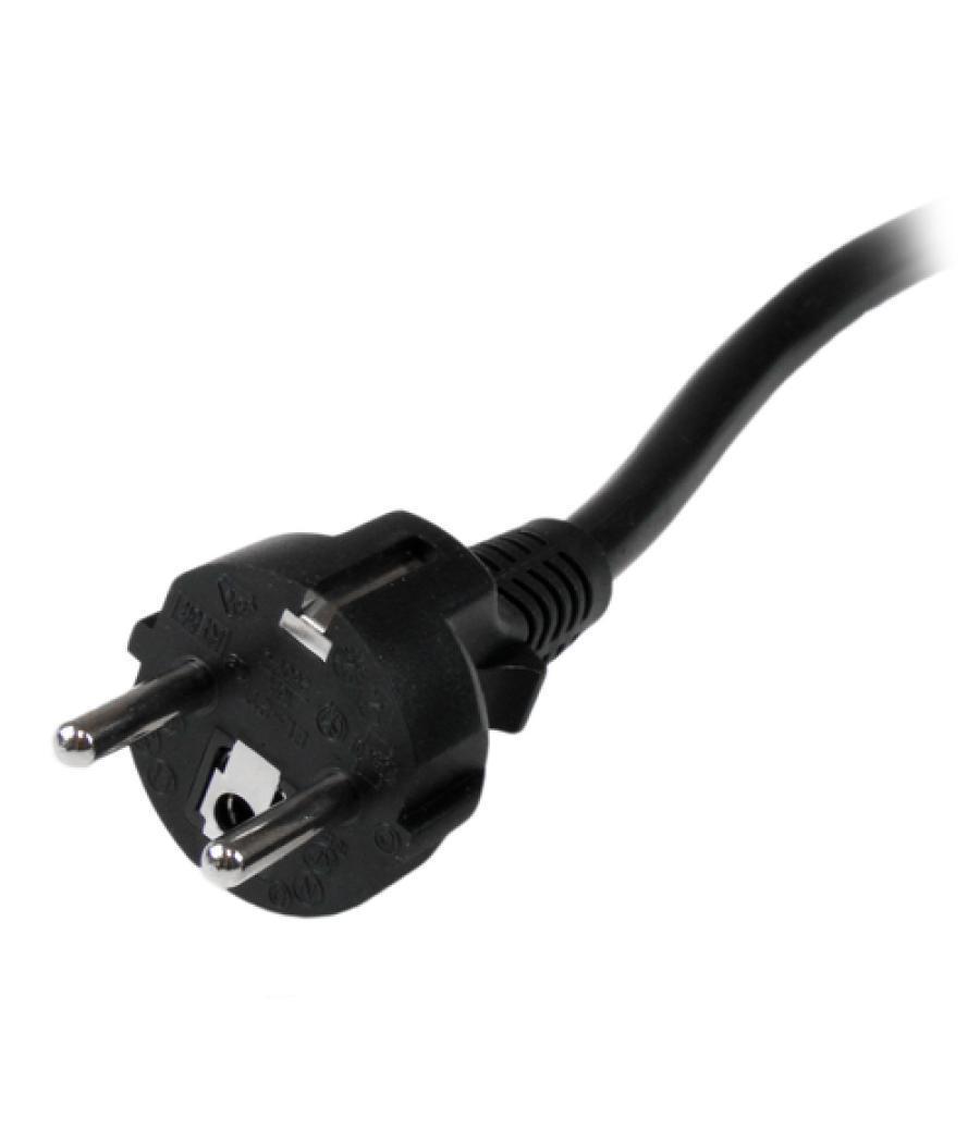 StarTech.com Cable de 2m de Alimentación de Ordenador, 16AWG, EU Schuko a C19, 16A 250V, Cable de Alimentación de Repuesto, Impr