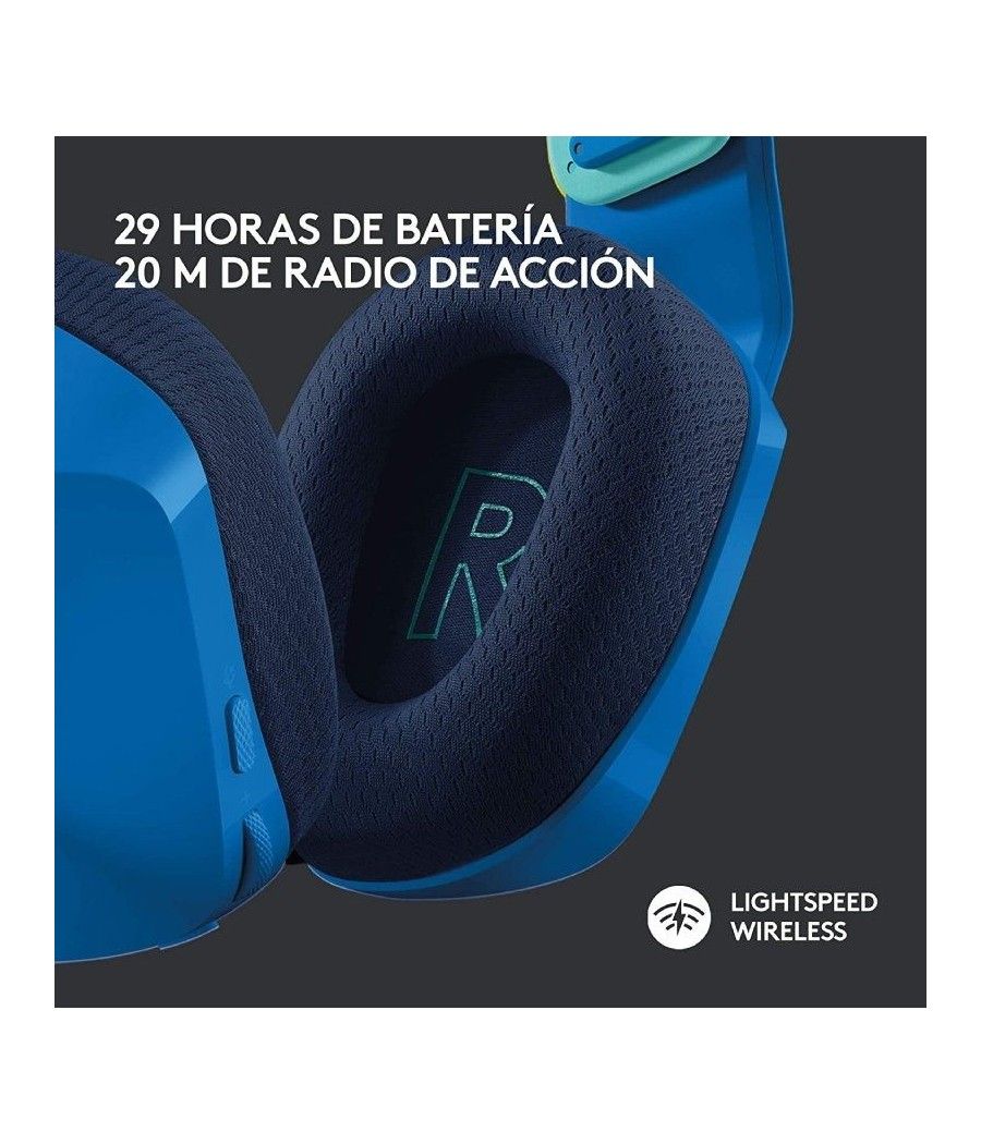 Auriculares gaming con micrófono inalámbricos logitech g733/ usb/ radiofrecuencia/ azul - Imagen 3