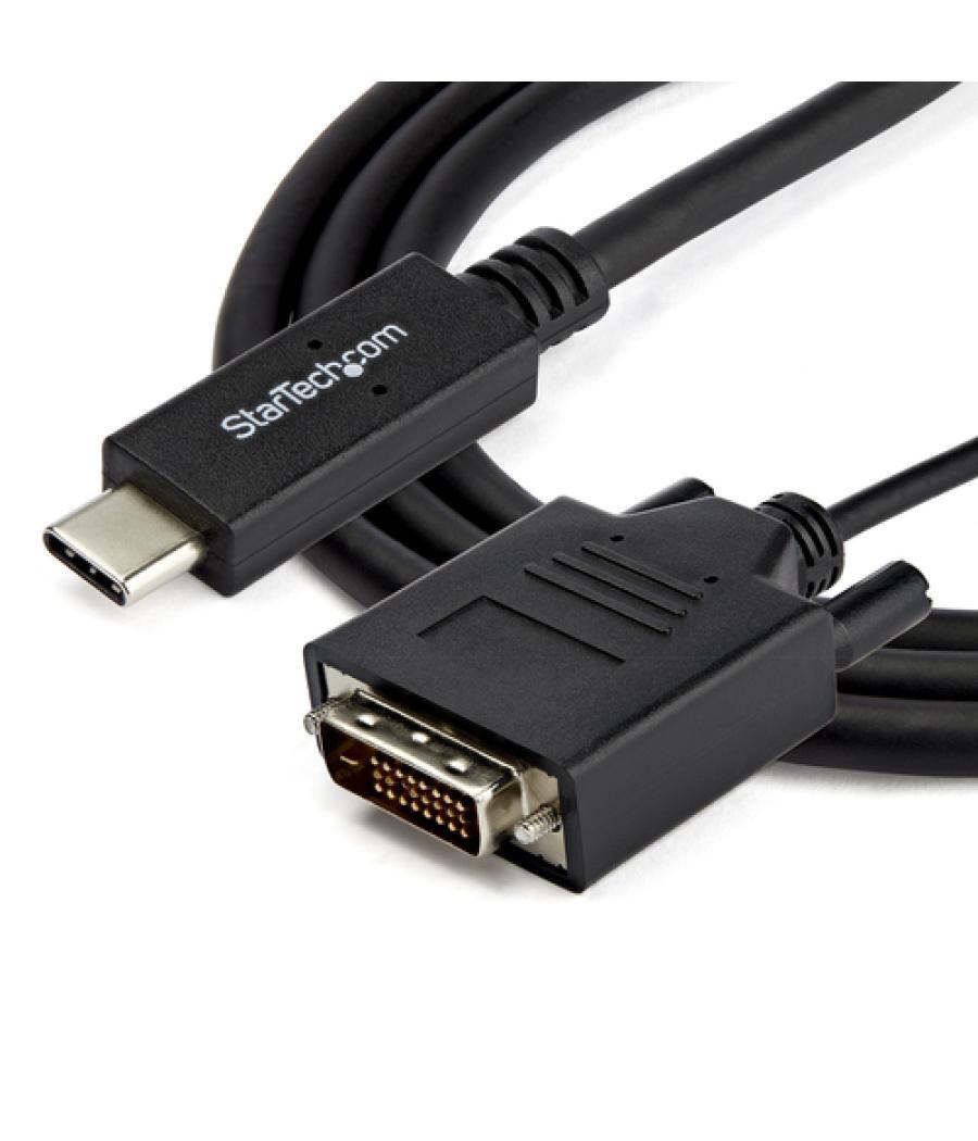 StarTech.com Cable de 2m USB-C a DVI - 1920 x 1200 - Negro