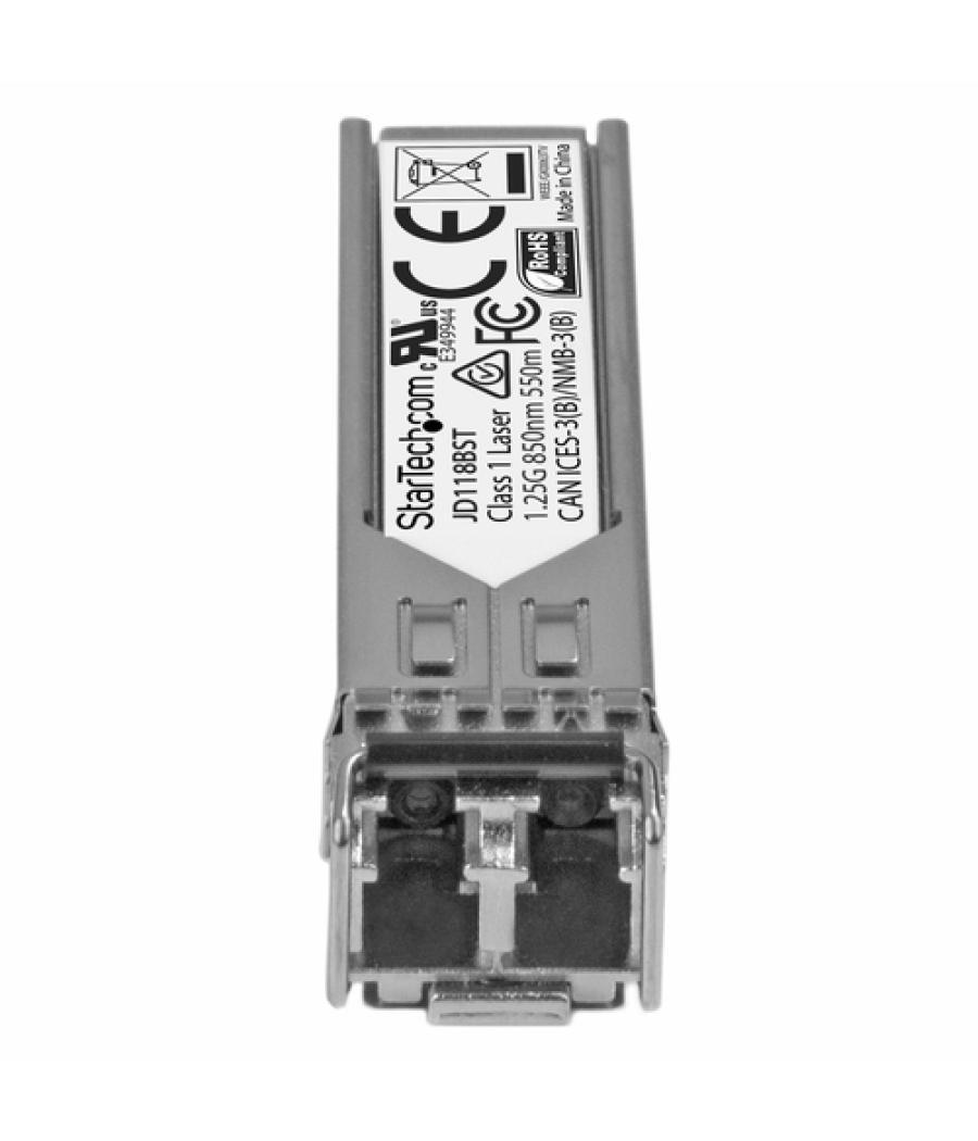 StarTech.com Módulo Transceptor SFP Compatible con HPE JD118B - 1000BASE-SX - Fibra Óptica Multimodo de 1GbE - SFP Ethernet Giga