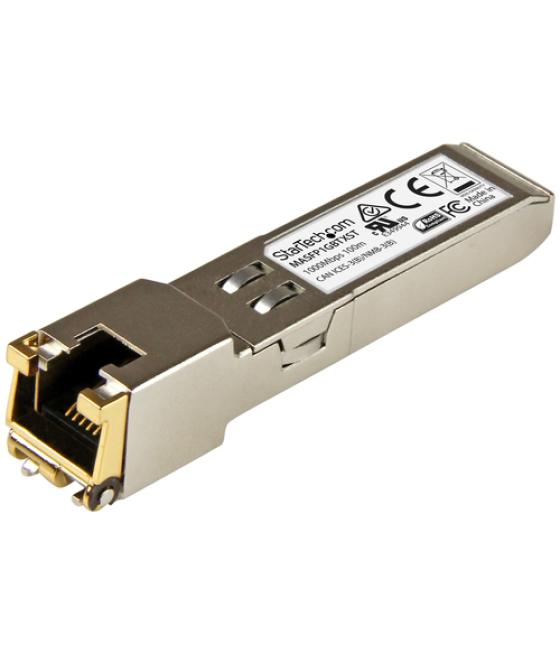 StarTech.com Módulo Transceptor SFP Compatible con Cisco Meraki MA-SFP-1GB-TX - 1000BASE-T - SFP a RJ45 Cat6 / Cat5e - 10/100/10