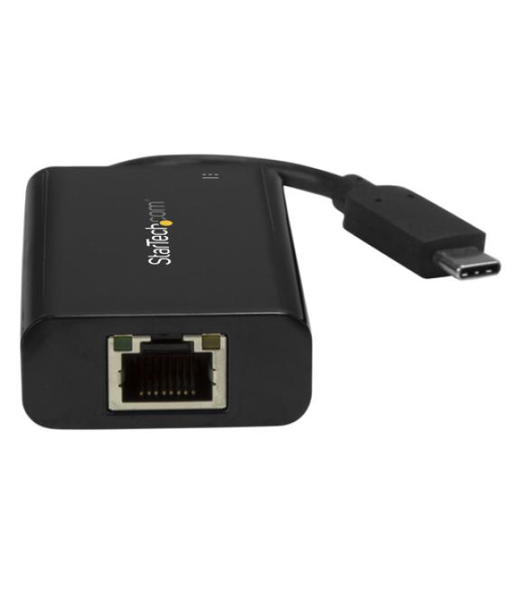 StarTech.com Adaptador Convertidor USB C a Ethernet Gigabit con PD 2.0 - Adaptador de Red NIC 1Gb LAN RJ45 USB Tipo C USB 3.1 co