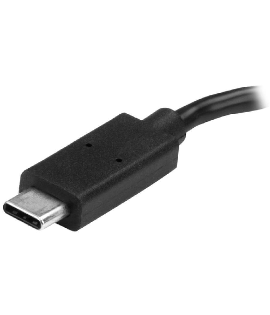 StarTech.com Hub USB C de 4 Puertos - Ladrón USB Tipo-C con 4 Puertos USB-A (USB 3.0 SuperSpeed 5Gbps) Bus USB o Autoalimentació