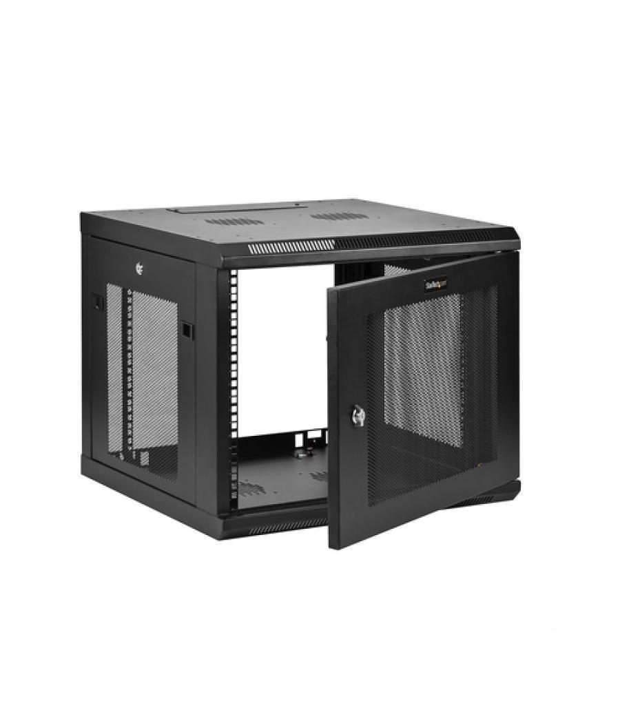 StarTech.com Armario Rack de Pared para Servidores 9U 19"4 Columnas y Estante 1U - Rack de Servidores de Montaje en Pared - Rack