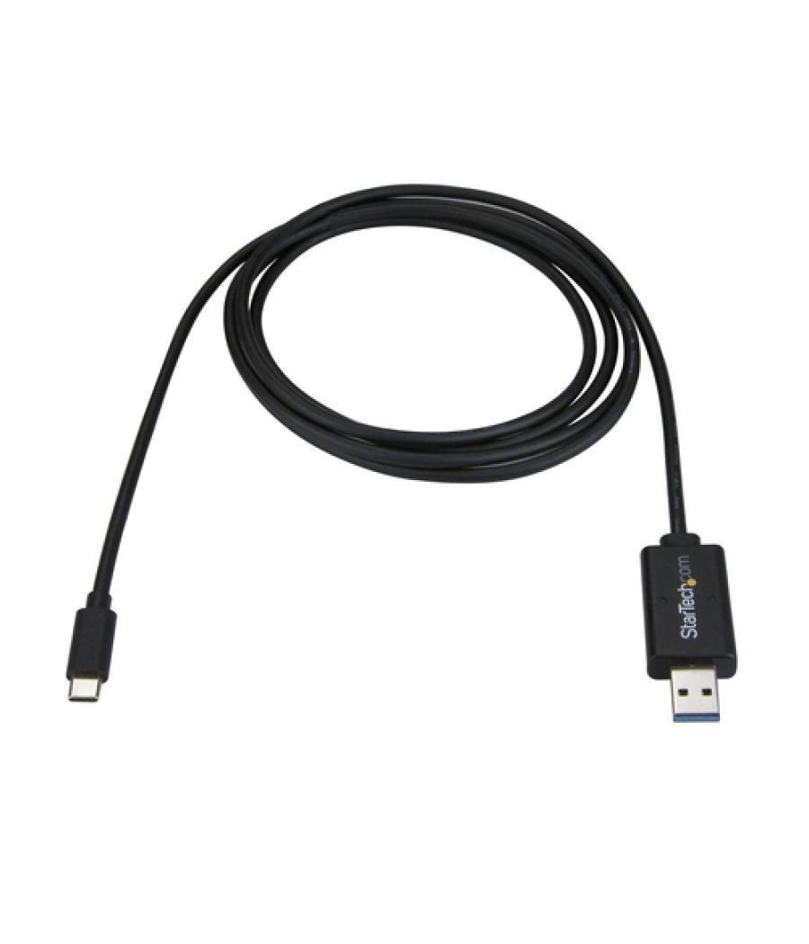 StarTech.com Cable de 2m de Transferencia de Datos para Mac y Windows USB 3.0 USBC a USBA - USB Tipo C