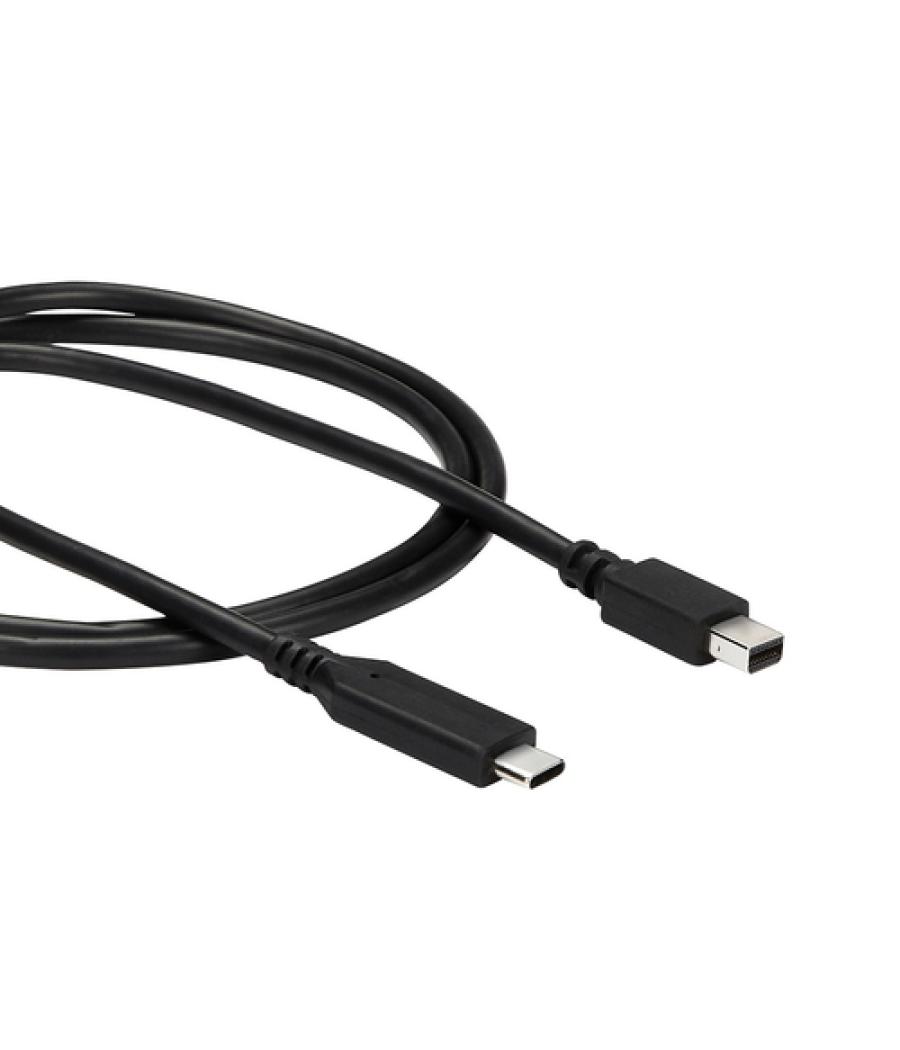 StarTech.com Cable de 1m USB-C a Mini DisplayPort - 4K 60Hz - Negro - Adaptador USB 3.1 Tipo C a mDP