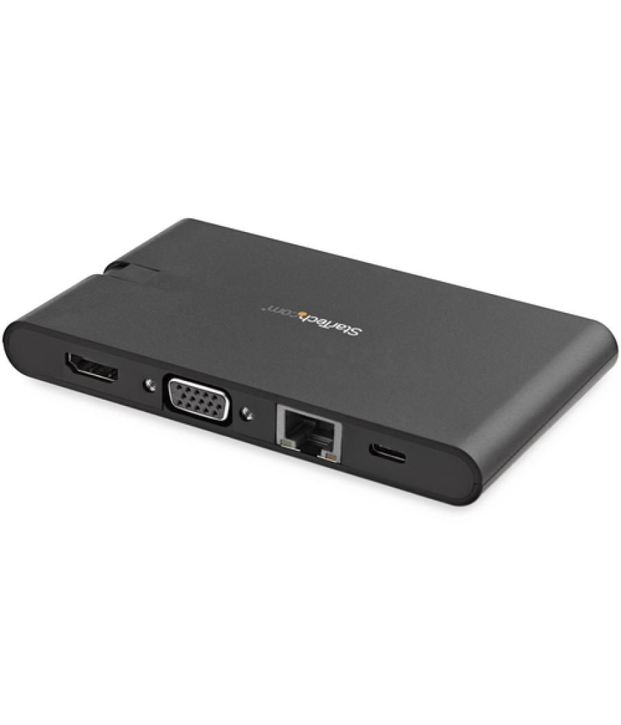 StarTech.com Docking Station USB-C con HDMI y VGA - para Mac y Windows -3x USB 3.0 - SD / micro SD - PD 3.0 - Adaptador USB C a 