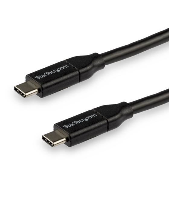 StarTech.com Cable de 3m USB-C a USB-C con capacidad para Entrega de Alimentación de 5A - USB TipoC - Cable de Carga USBC - USB 