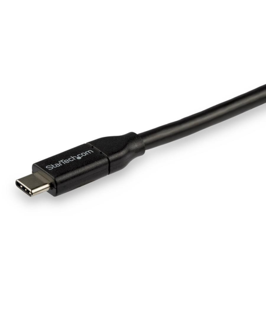 StarTech.com Cable de 3m USB-C a USB-C con capacidad para Entrega de Alimentación de 5A - USB TipoC - Cable de Carga USBC - USB 