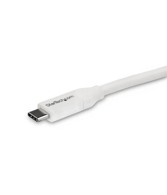 StarTech.com Cable 4m USB-C a USB-C con capacidad para Entrega de Alimentación de 5A - USB Tipo C - Cable de Carga USBC - USB 2.