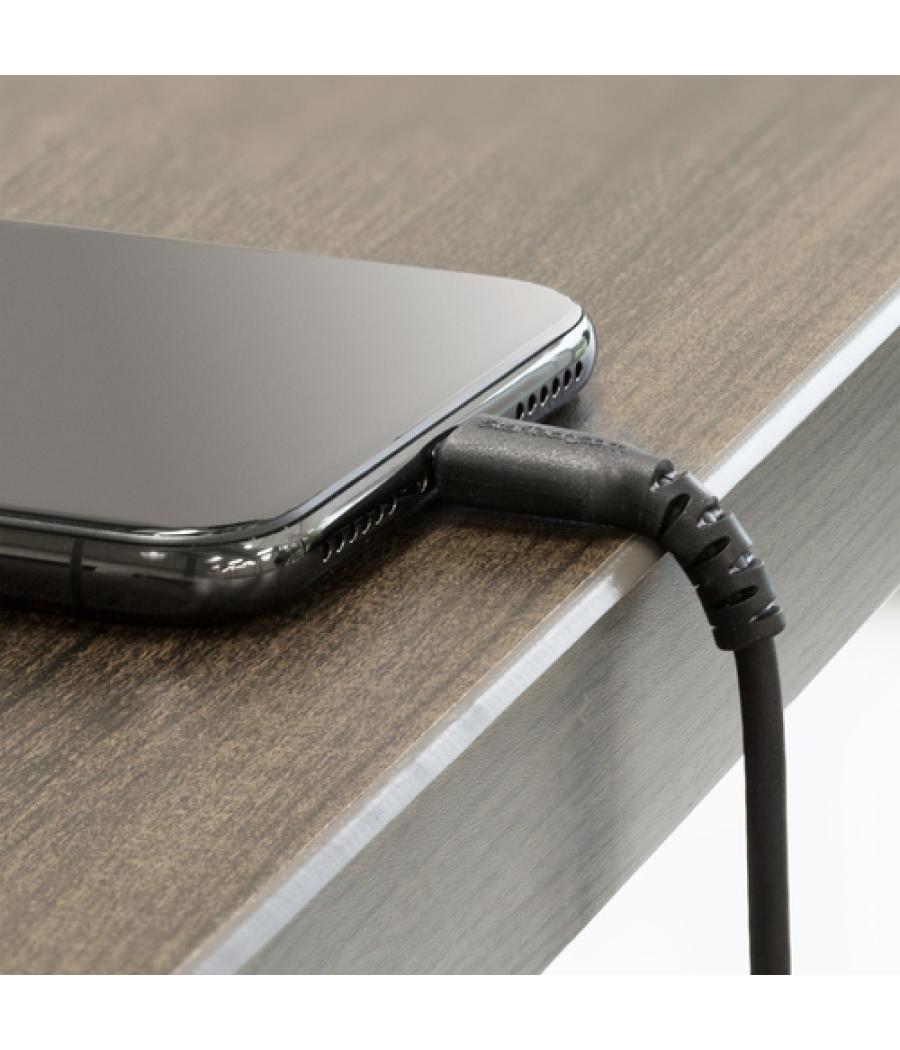 StarTech.com Cable Resistente USB-A a Lightning de 1 m Negro - Cable de Alimentación y Sincronización USB Tipo A a Lightning con