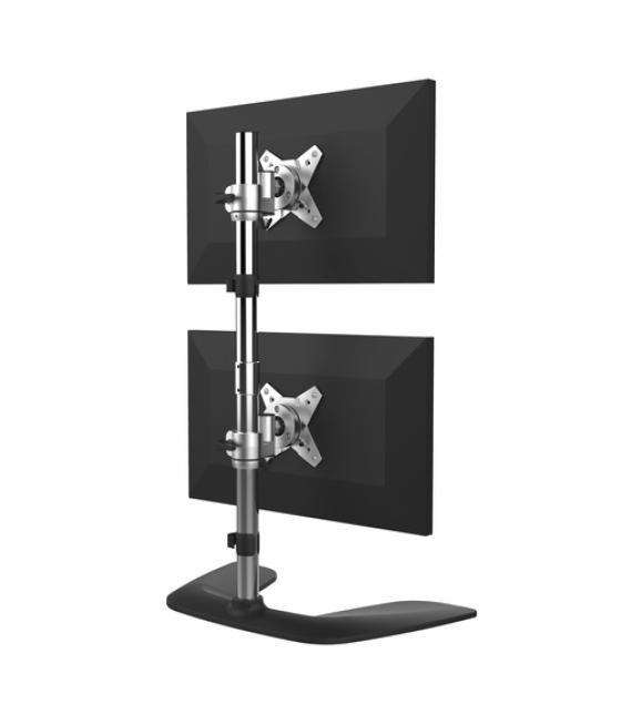 StarTech.com Soporte VESA para 2 Monitores de hasta 27" - Base para Monitor Ergonómica de Sobremesa - de Montaje para 2 Monitore