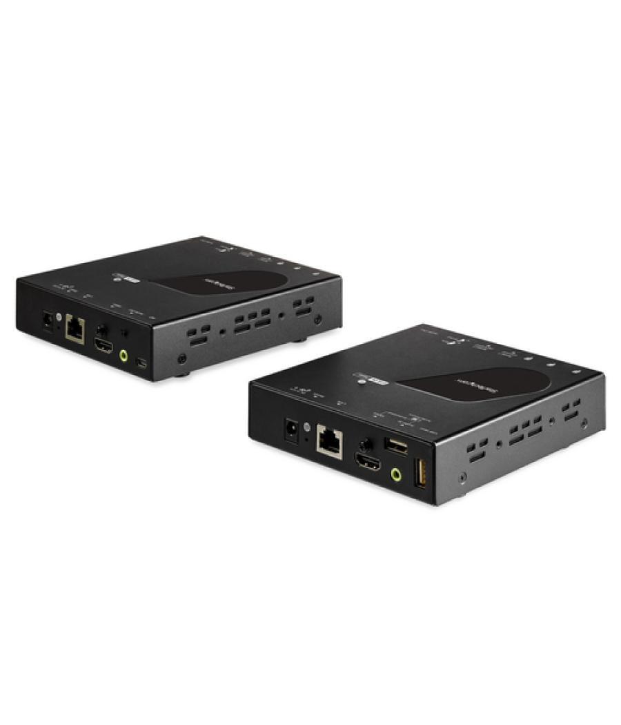 StarTech.com Extensor KVM HDMI KVM por IP - HDMI 4K 30Hz y USB 2.0 por IP, LAN o Ethernet CAT5e/CAT6 (100m/330ft) - Kit Extensor