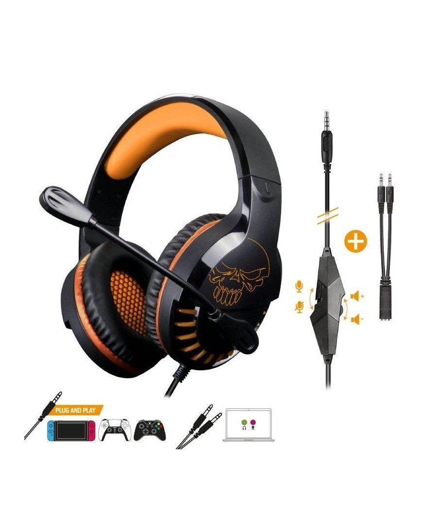 Auriculares gaming con micrófono spirit of gamer pro-h3 multiplataforma edition/ jack 3.5/ naranja - Imagen 3