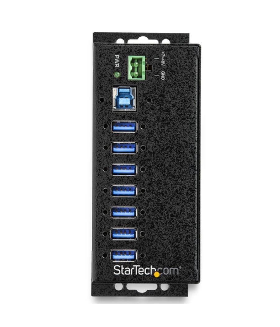 StarTech.com Hub Concentrador Ladrón USB de 7 Puertos con Adaptador de Corriente - con Protección ESD 350W - Hub Industrial USB 