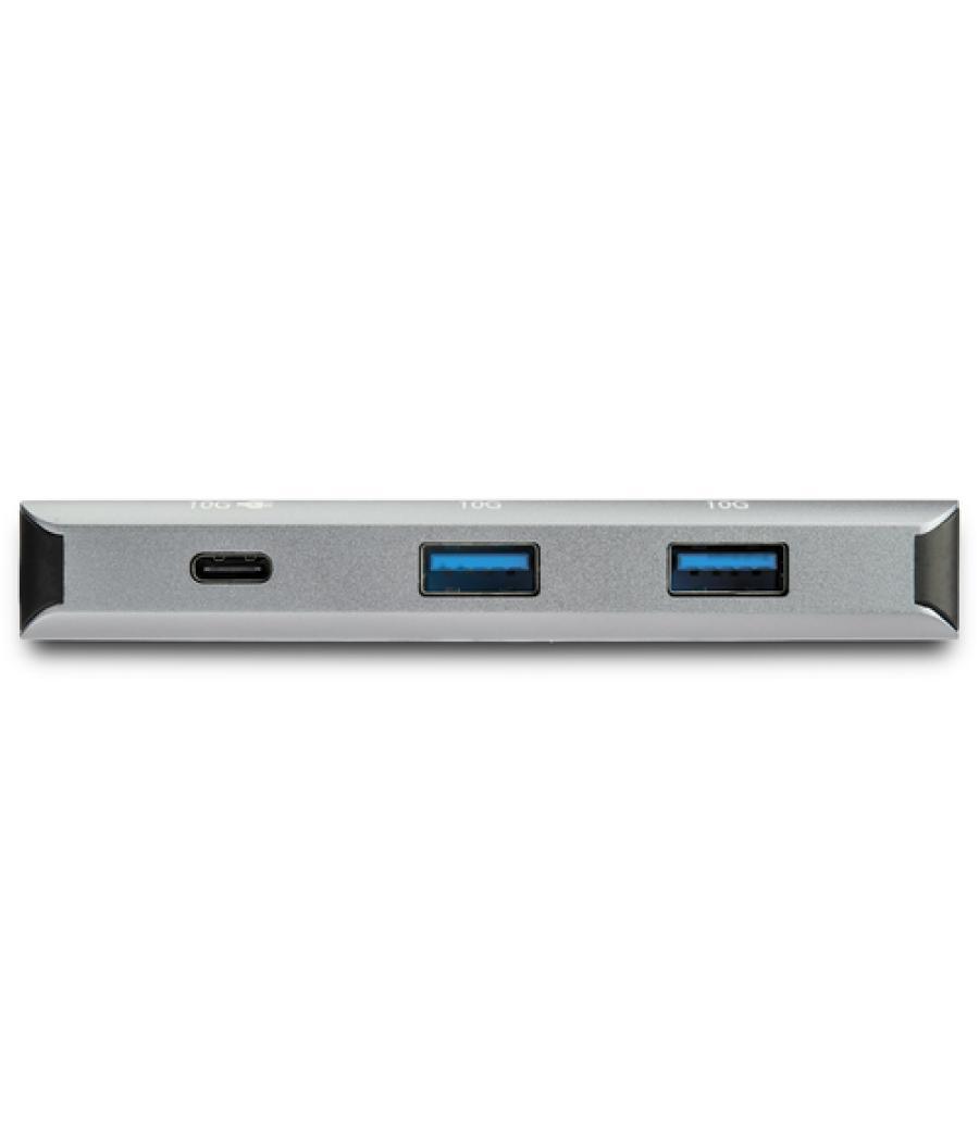 StarTech.com Hub Ladrón USB-C de 4 Puertos (10Gbps) - 3 Puertos USB-A y 1 Puerto USB-C - Entrega de Alimentación para Carga de 1