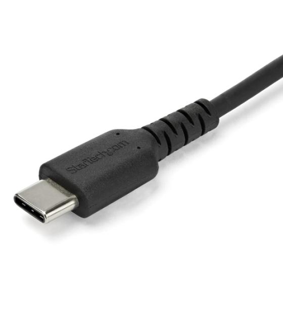 StarTech.com Cable de 2m de Carga USB A a USB C - de Carga Rápida y Sincronización Rápida USB 2.0 a USB Tipo C - Revestimiento T