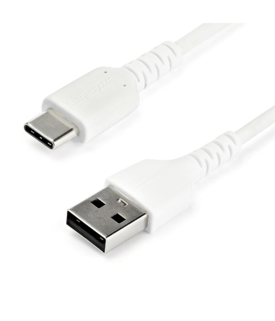StarTech.com Cable de 2m de Carga USB A a USB C - de Carga Rápida y Sincronización Rápida USB 2.0 a USB Tipo C - Revestimiento T