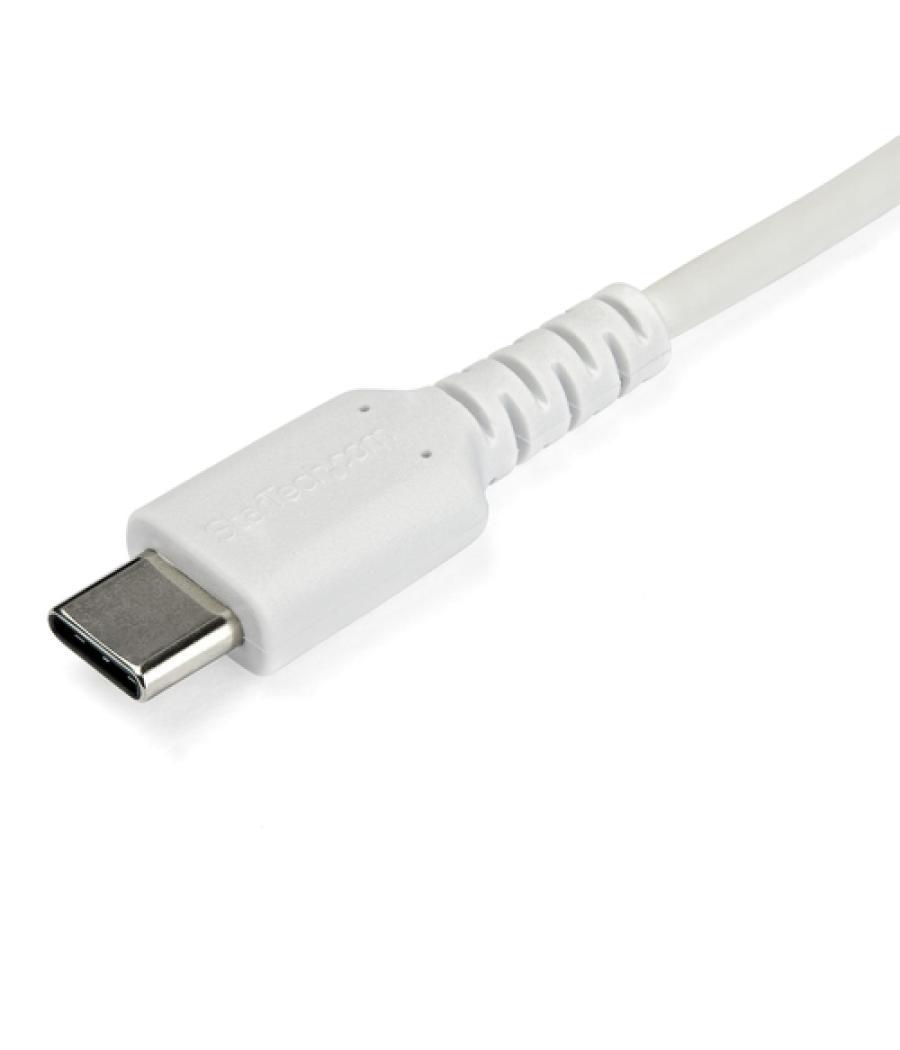 StarTech.com Cable de 1m de Carga USB C - de Carga Rápida y Sincronización USB 2.0 Tipo C a USB C para Portátiles - Revestimient