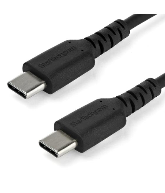 StarTech.com Cable de 2m de Carga USB C - de Carga Rápida y Sincronización USB 2.0 Tipo C a USB C para Portátiles - Revestimient