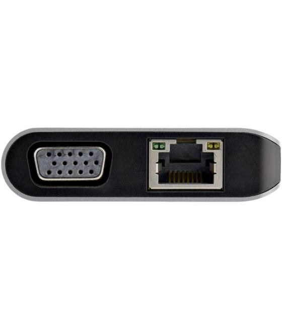 StarTech.com Adaptador Multipuertos USB-C - Mini Docking Station para Viajes con HDMI de 4K o VGA de 1080p - con Hub Ladrón USB 