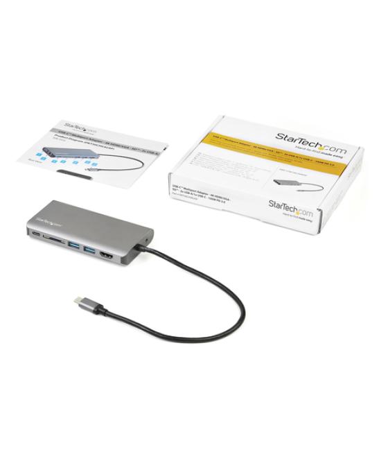 StarTech.com Adaptador Multipuertos USB-C - Mini Docking Station para Viajes con HDMI de 4K o VGA de 1080p - con Hub Ladrón USB 