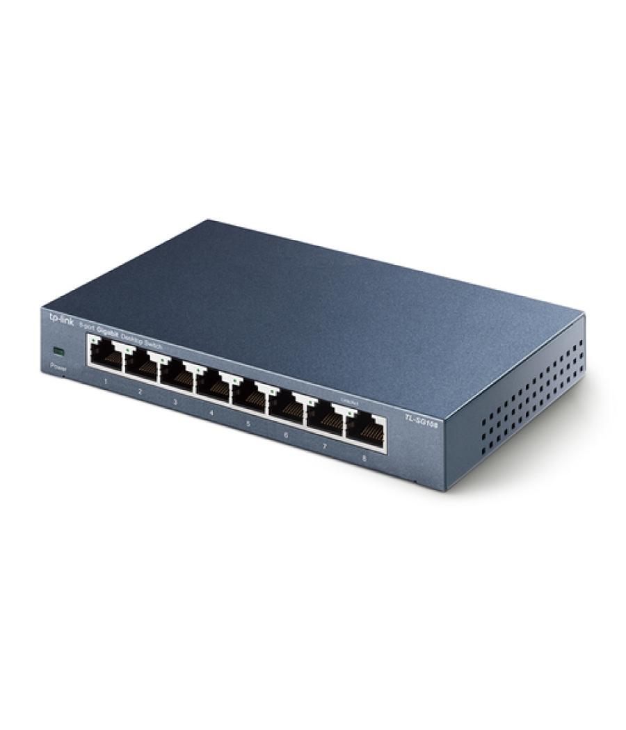 TP-LINK TL-SG108 switch No administrado L2 Gigabit Ethernet (10/100/1000) Negro